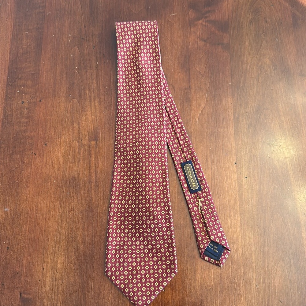 Men’s Coach Silk Tie